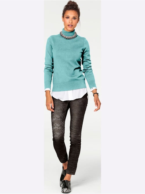 Pull à Col Roulé Superbe Basique Facile à Associer - Taille Standard - helline - Kiabi