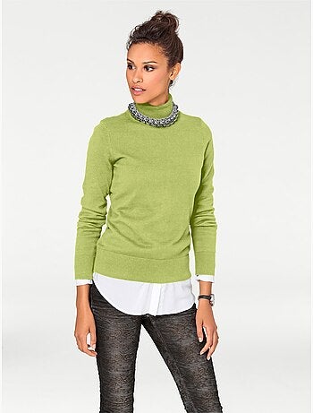 Pull à Col Roulé Superbe Basique Facile à Associer - Taille Standard - helline