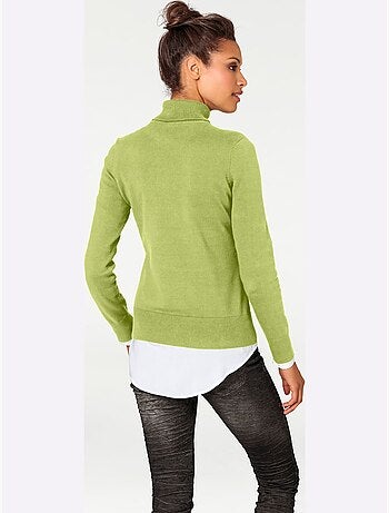 Pull à Col Roulé Superbe Basique Facile à Associer - Taille Standard - helline