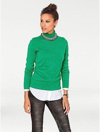 Pull à Col Roulé Superbe Basique Facile à Associer - Taille Standard - helline