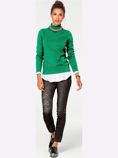 Pull à Col Roulé Superbe Basique Facile à Associer - Taille Standard - helline - Kiabi