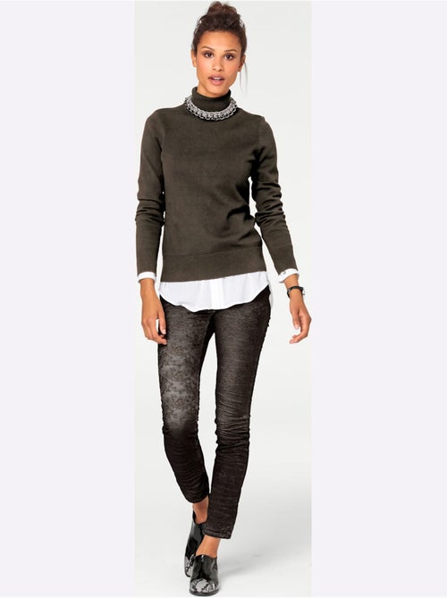 Pull à Col Roulé Superbe Basique Facile à Associer - Taille Standard - helline - Kiabi