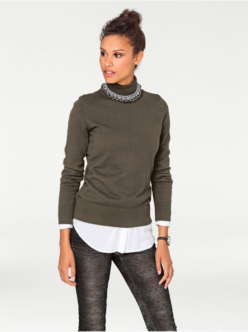 Pull à Col Roulé Superbe Basique Facile à Associer - Taille Standard - helline - Kiabi
