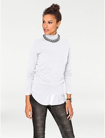 Pull à Col Roulé Tricot Fin Et Doux - Taille Standard - Helline