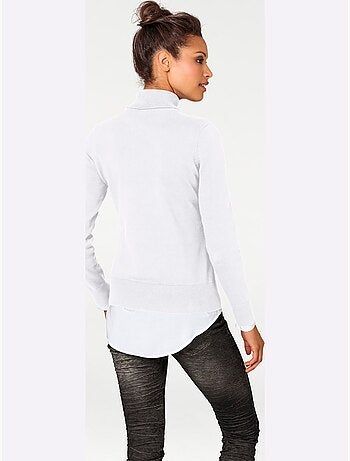 Pull à Col Roulé Tricot Fin Et Doux - Taille Standard - Helline