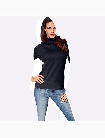 Pull à col roulé tricot fin et doux - taille standard - helline