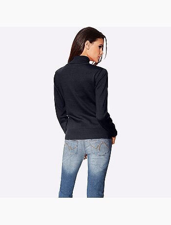 Pull à col roulé tricot fin et doux - taille standard - helline