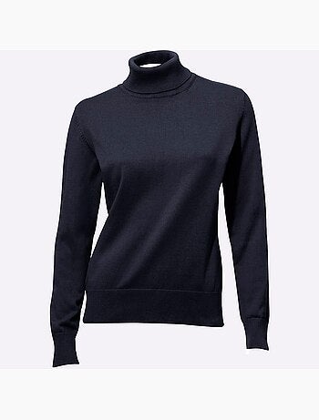 Pull à col roulé tricot fin et doux - taille standard - helline