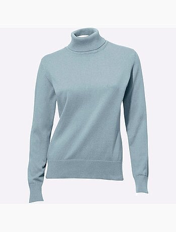 Pull à col roulé tricot fin et doux - taille standard - helline
