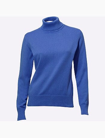 Pull à col roulé tricot fin et doux - taille standard - helline