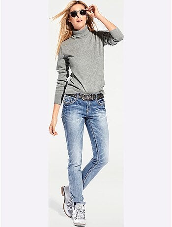 Pull à Col Roulé Tricot Fin Et Doux - Taille Standard - Helline