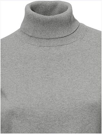 Pull à Col Roulé Tricot Fin Et Doux - Taille Standard - Helline