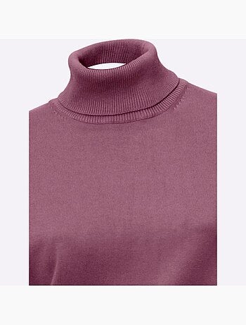 Pull à col roulé tricot fin et doux - taille standard - helline