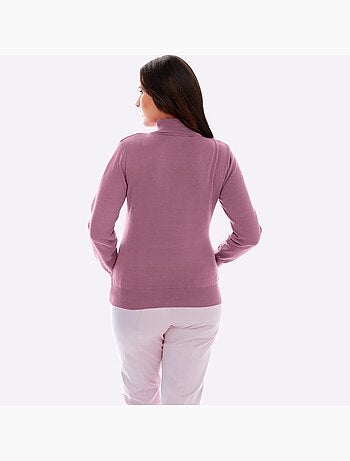 Pull à col roulé tricot fin et doux - taille standard - helline
