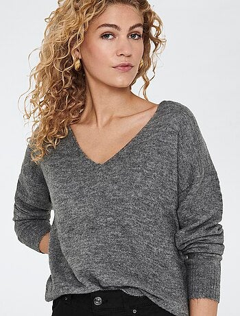 Pull à col V 'JDY'