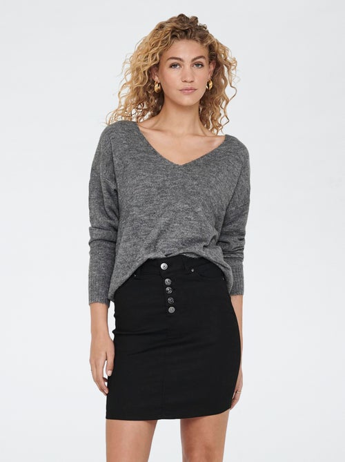 Pull à col V 'JDY' - Kiabi