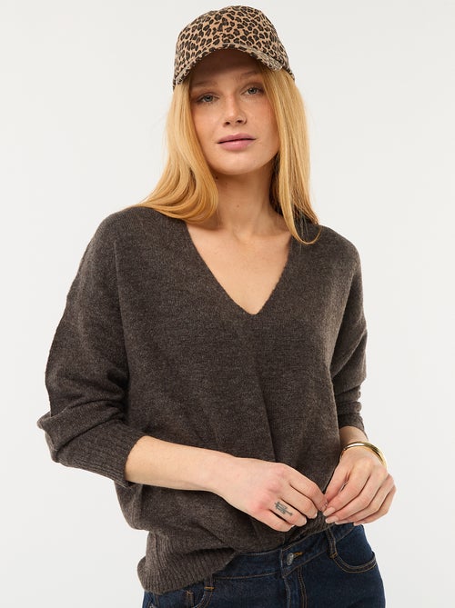 Pull à col V 'JDY' - Kiabi