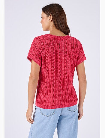 Pull à côtes fantaisie - Damart
