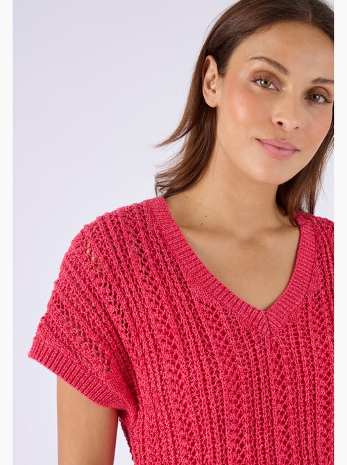Pull à côtes fantaisie - Damart - Kiabi