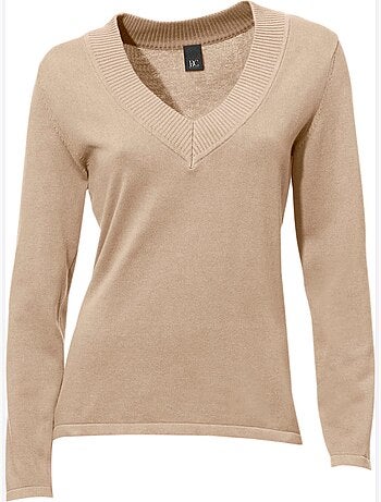 Pull à encolure en v - taille standard - helline