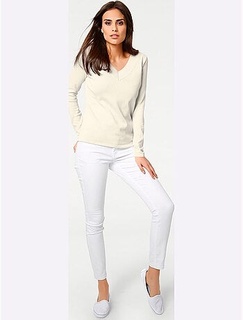 Pull à Encolure En V - Taille Standard - Helline