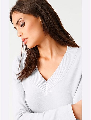 Pull à Encolure En V - Taille Standard - Helline