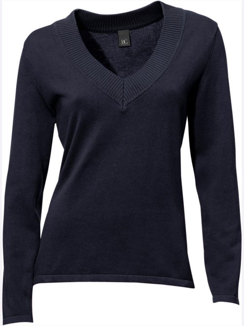 Pull à Encolure En V - Taille Standard - Helline - Kiabi