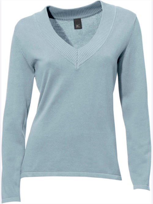 Pull à Encolure En V - Taille Standard - Helline - Kiabi