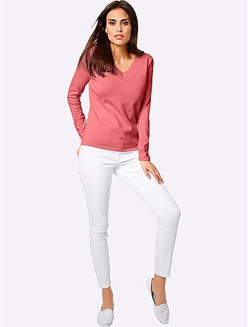 Pull à Encolure En V - Taille Standard - Helline