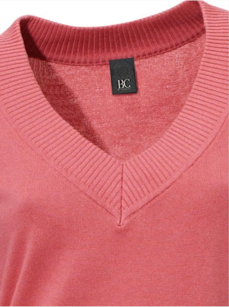 Pull à Encolure En V - Taille Standard - Helline Corail - Kiabi