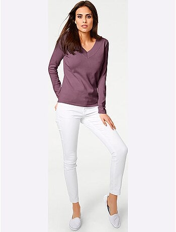 Pull à Encolure En V - Taille Standard - Helline