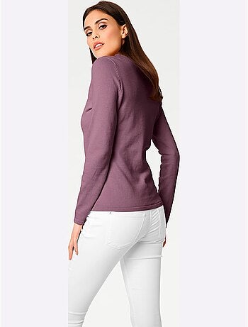 Pull à Encolure En V - Taille Standard - Helline