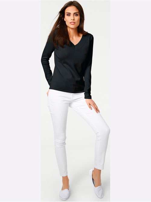 Pull à Encolure En V - Taille Standard - Helline - Kiabi
