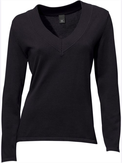 Pull à Encolure En V - Taille Standard - Helline - Kiabi