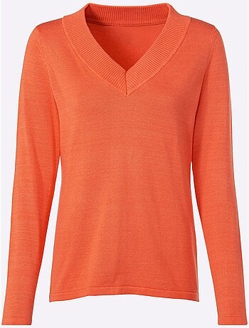 Pull à Encolure En V - Taille Standard - Helline