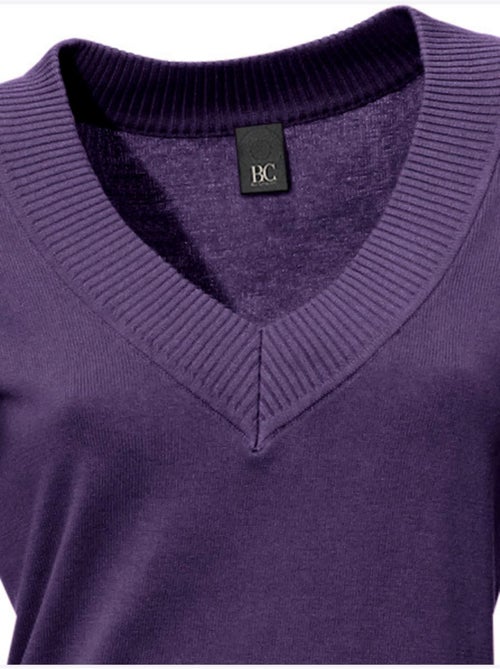 Pull à Encolure En V - Taille Standard - Helline - Kiabi