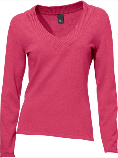 Pull à Encolure En V - Taille Standard - Helline - Kiabi