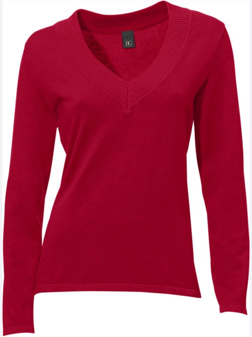 Pull à Encolure En V - Taille Standard - Helline - Kiabi