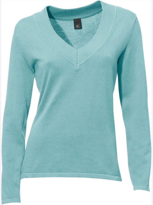 Pull à Encolure En V - Taille Standard - Helline - Kiabi