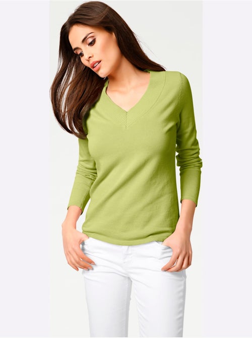 Pull à Encolure En V - Taille Standard - Helline - Kiabi
