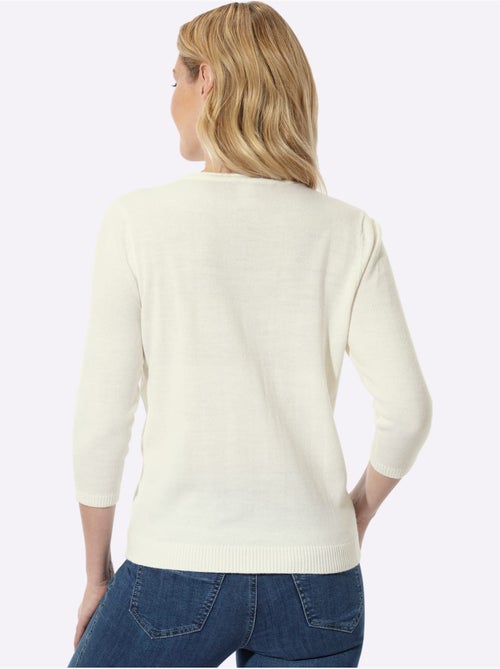 Pull à encolure en v - taille standard - moda vilona - Kiabi