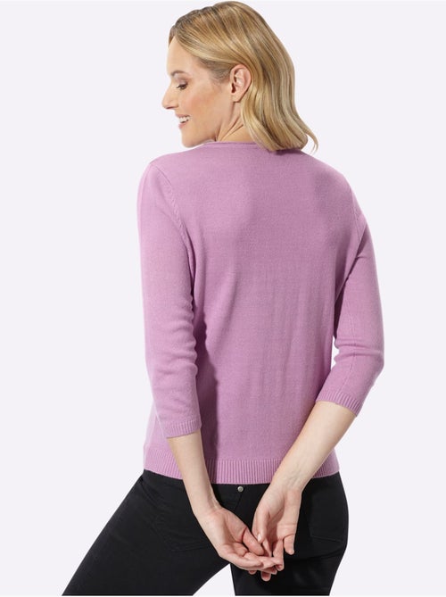 Pull à encolure en v - taille standard - moda vilona - Kiabi Pull à encolure en v - taille standard - moda vilona - Kiabi