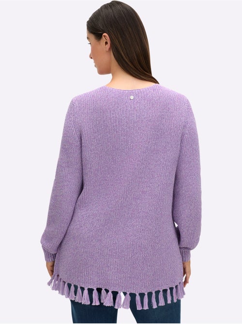 Pull à Encolure En V - Taille Standard - Sheego - Kiabi