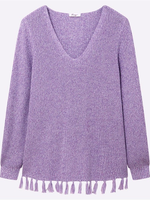 Pull à Encolure En V - Taille Standard - Sheego - Kiabi