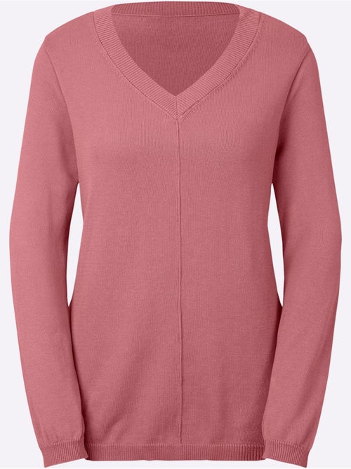Pull à encolure en v 100% coton pima - taille standard - witt - Kiabi Pull à encolure en v 100% coton pima - taille standard - witt - Kiabi