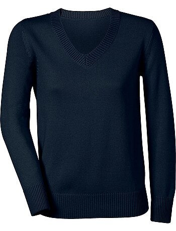 Pull à Encolure En V 50% Coton - Taille Standard - Witt