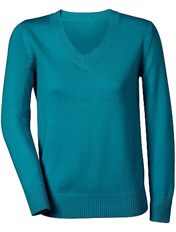 Pull à Encolure En V 50% Coton - Taille Standard - Witt