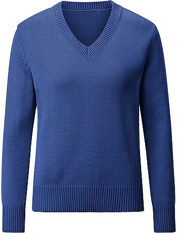 Pull à Encolure En V 50% Coton - Taille Standard - Witt