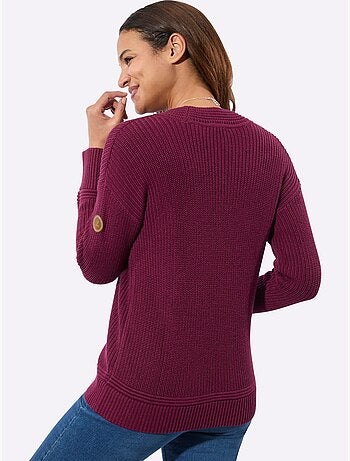 Pull à encolure en v 50% coton - taille standard - witt