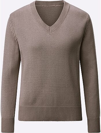 Pull à Encolure En V 50% Coton - Taille Standard - Witt
